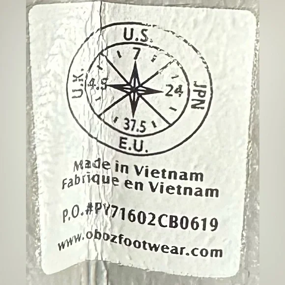 Oboz Sapphire Low B-Dry Waterproof Hiking Shoes Charcoal Beach Glass Size 7.0 - Picture 16 of 16